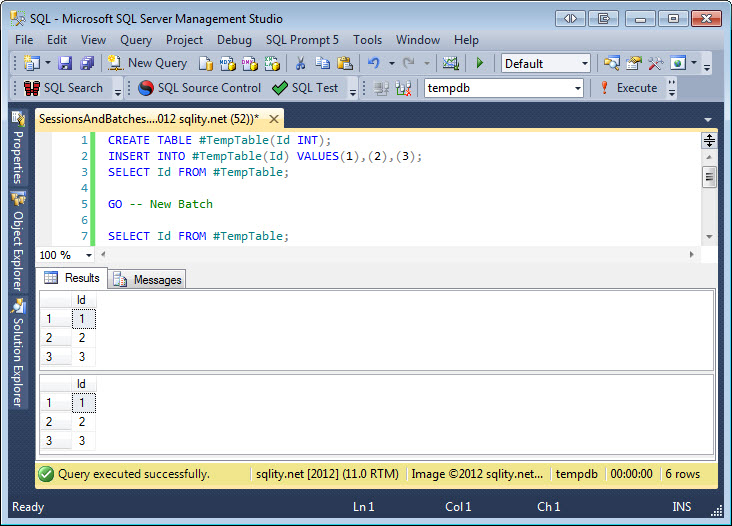 Temp Tables Scoping Eclipsing Sqlity Net