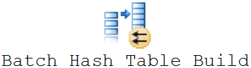 batch hash table build icon