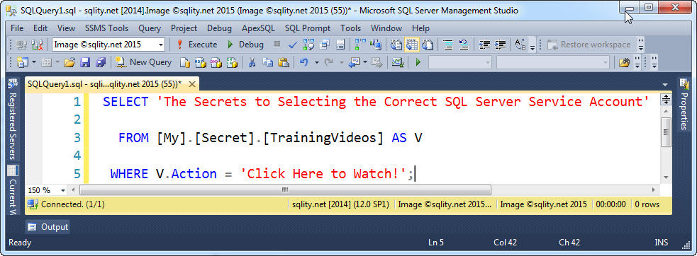 Secrets To Selecting The Correct SQL Server Service Account Video
