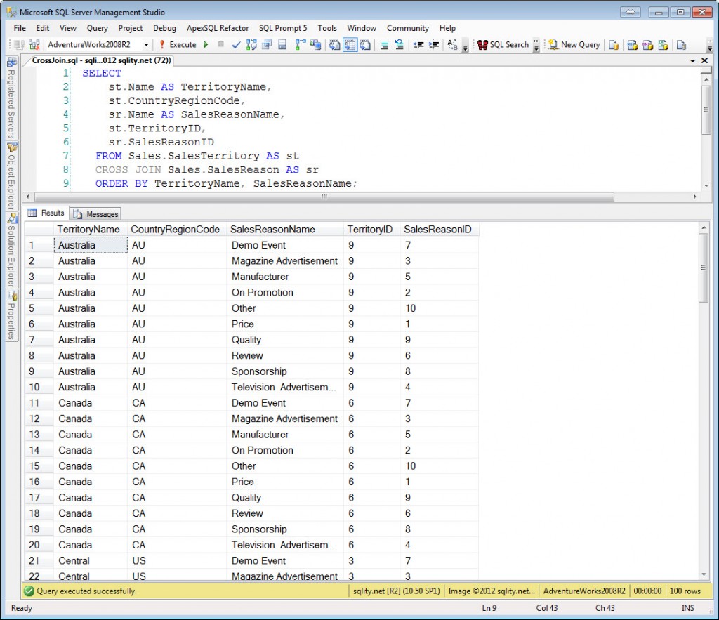 A Join A Day – The Cross Join - sqlity.net